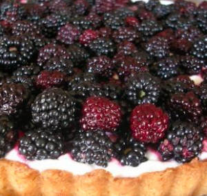 pastel de moras