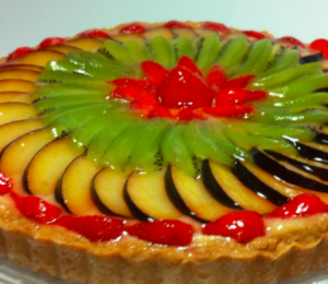 pastel de fruta