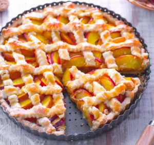 tarta de melocotón sin gluten