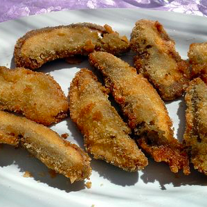 Hongos porcini rebozados y fritos sin gluten