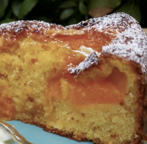pastel de puré de albaricoque