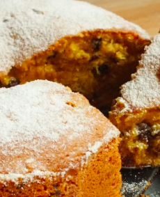 pastel de chocolate con camote