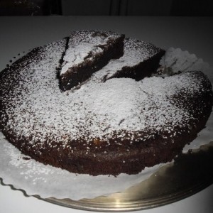 Pastel de chocolate sin harina